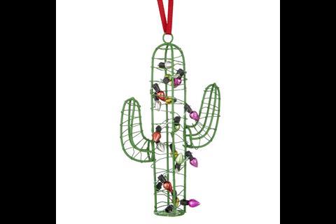 A cactus decoration from John Lewis' Llama Lima collection, inspired by Peruvian festivals